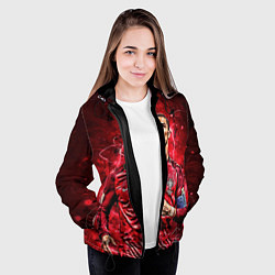 Куртка с капюшоном женская Cristiano Ronaldo Portugal, цвет: 3D-черный — фото 2