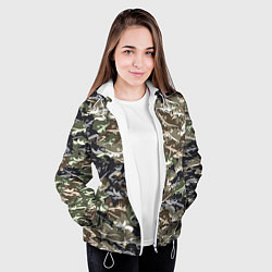 Куртка с капюшоном женская Камуфляж для рыбака, цвет: 3D-белый — фото 2