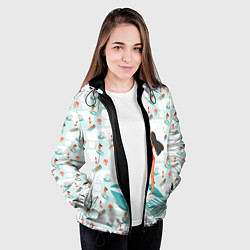 Куртка с капюшоном женская Серфингистка, цвет: 3D-черный — фото 2