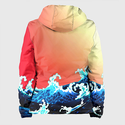 Женская куртка Кракен в Море Градиент / 3D-Белый – фото 2