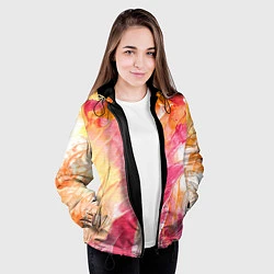 Куртка с капюшоном женская Яркая Bright colors Z, цвет: 3D-черный — фото 2
