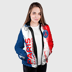 Куртка с капюшоном женская ФК ПСЖ FC PSG PARIS SG, цвет: 3D-черный — фото 2