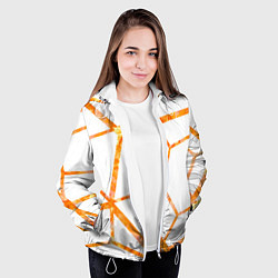 Куртка с капюшоном женская Hexagon, цвет: 3D-белый — фото 2