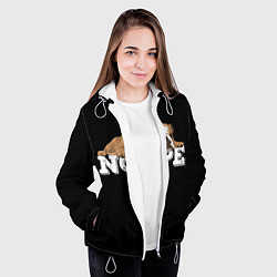 Куртка с капюшоном женская Ленивый Бульдог, цвет: 3D-белый — фото 2
