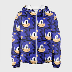 Куртка с капюшоном женская Sonic pattern, цвет: 3D-белый