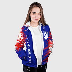 Куртка с капюшоном женская ATLETICO DE MADRID АТЛЕТИКО, цвет: 3D-белый — фото 2