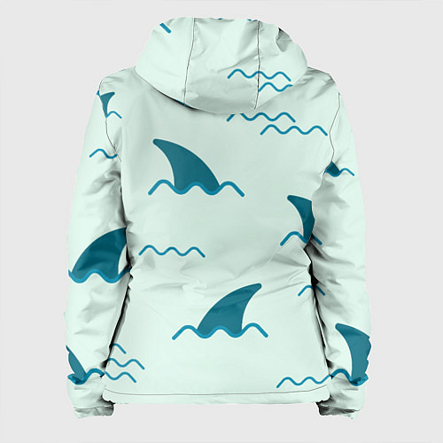 Женская куртка Плавники акул / 3D-Белый – фото 2