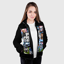 Куртка с капюшоном женская Мансити в стиле гта манчестер, цвет: 3D-черный — фото 2