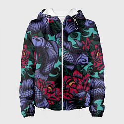 Женская куртка Японские карпы