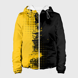 Женская куртка ЧЕРНО ЖЕЛТЫЙ ГРАНЖ GRUNGE Z