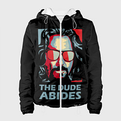Куртка с капюшоном женская The Dude Abides Лебовски, цвет: 3D-белый
