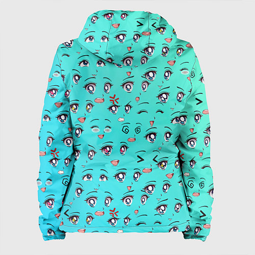 Женская куртка Аниме эмоции / 3D-Белый – фото 2
