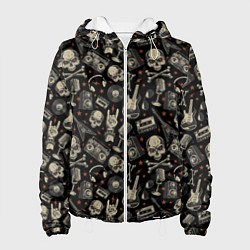 Женская куртка Scull pattern rock
