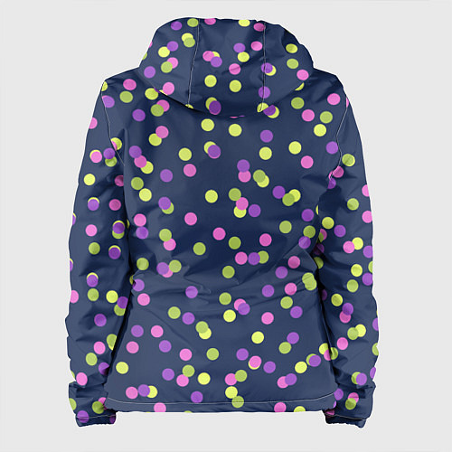 Женская куртка Абстракция-3 Горох / 3D-Белый – фото 2