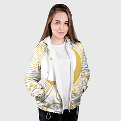 Куртка с капюшоном женская Море, цвет: 3D-белый — фото 2