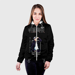 Куртка с капюшоном женская Gojo Satoru Магическая битва, цвет: 3D-белый — фото 2