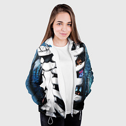 Куртка с капюшоном женская SANS AND FRISK, цвет: 3D-белый — фото 2
