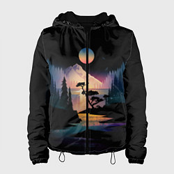 Женская куртка Природа в темноте