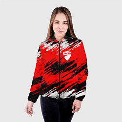 Куртка с капюшоном женская DUCATI ДУКАТИ, цвет: 3D-черный — фото 2