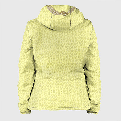 Женская куртка Желтые кружева / 3D-Белый – фото 2