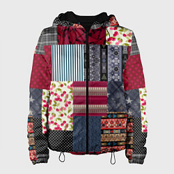 Женская куртка Деревенский стиль Пэчворк