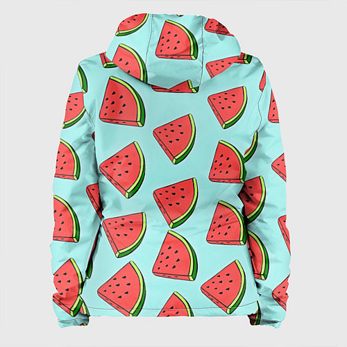 Женская куртка Дольки арбузов / 3D-Белый – фото 2