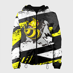 Куртка с капюшоном женская Оса 3D, цвет: 3D-черный