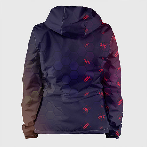 Женская куртка Audi - Gearbox - Hexagon Pattern / 3D-Черный – фото 2
