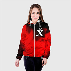 Куртка с капюшоном женская Поймет Только Русский - Огонь, цвет: 3D-белый — фото 2