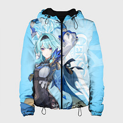 Куртка с капюшоном женская Genshin Impact, Эола, цвет: 3D-черный
