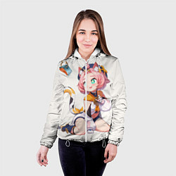 Куртка с капюшоном женская Diona Katzlein Cocktail, цвет: 3D-белый — фото 2
