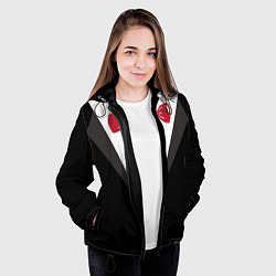 Куртка с капюшоном женская Смокинг, цвет: 3D-черный — фото 2