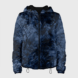 Женская куртка Темно-синяя текстура камня