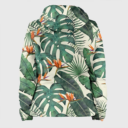 Женская куртка Тропический паттерн / 3D-Белый – фото 2