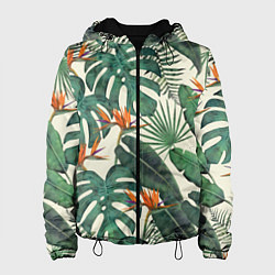 Женская куртка Тропический паттерн