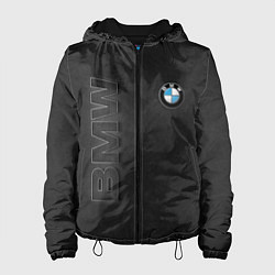 Куртка с капюшоном женская BMW LOGO AND INSCRIPTION, цвет: 3D-черный