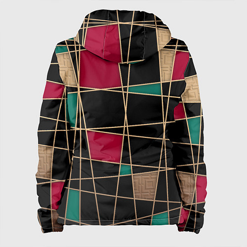 Женская куртка Модный абстрактный узор / 3D-Белый – фото 2