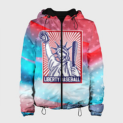 Куртка с капюшоном женская Бейсбол Liberty city, цвет: 3D-черный