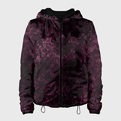 Куртка с капюшоном женская Мраморная текстура камня, цвет: 3D-черный