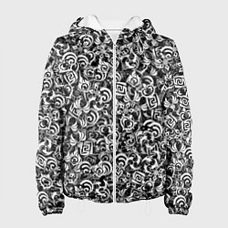 Куртка с капюшоном женская Genshin impact elements, цвет: 3D-белый