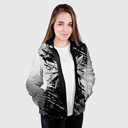 Куртка с капюшоном женская THE WITCHER LOGO STEEL, цвет: 3D-черный — фото 2