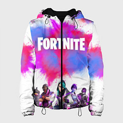 Куртка с капюшоном женская Фортнайт - Fortnite - Форточка, цвет: 3D-черный