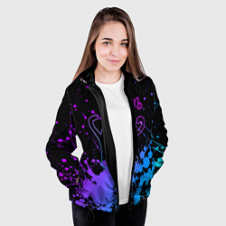 Куртка с капюшоном женская Ъуъ съука, цвет: 3D-черный — фото 2