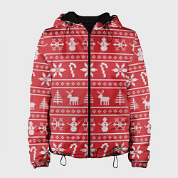 Женская куртка Новогодний атрибуты