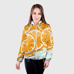 Куртка с капюшоном женская АПЕЛЬСИН ORANGE, цвет: 3D-белый — фото 2