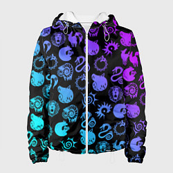 Женская куртка 7 СМЕРТНЫХ ГРЕХОВ НЕОН ЭМБЛЕМЫ