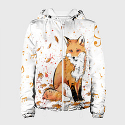 Женская куртка ЛИСА В ЛИСТЬЯХ ОСЕННЕЕ НАСТРОЕНИЕ FOX IN THE FORES