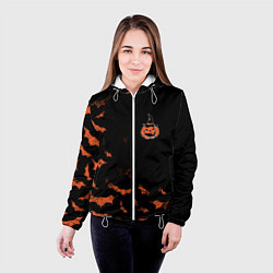 Куртка с капюшоном женская ВЕДЬМИНА ТЫКВА, цвет: 3D-белый — фото 2
