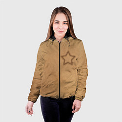 Куртка с капюшоном женская Звезда Игра в кальмара, цвет: 3D-черный — фото 2