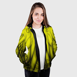 Куртка с капюшоном женская Абстракция 535, цвет: 3D-черный — фото 2